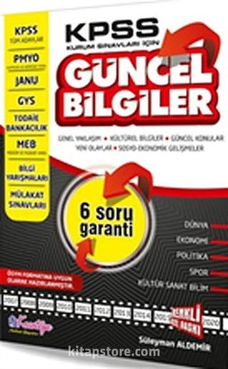KPSS Kurum Sınavları İçin Güncel Bilgiler
