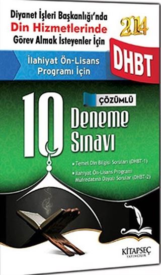 2014 DHBT İlahiyat Ön-Lisans Programı İçin Çözümlü 10 Deneme Sınavı