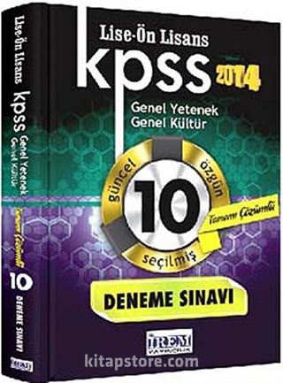 2014 KPSS Lise-Önlisans Genel Yetenek-Genel Kültür Çözümlü 10 Fasikül Deneme