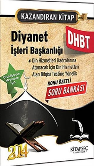 2014 DHBT Diyanet İşleri Başkanlığı Konu Özetli Soru Bankası - Kazandıran Kitap / Ortaöğretim Mezunları İçin