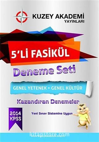 2014 KPSS Genel Yetenek Genel Kültür 5'li Deneme Seti - Kazandıran Denemeler