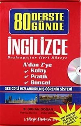80 Derste/Günde İngilizce (1 Kitap+2 cd +Minik Konuşma Kılavuzu)