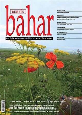 Berfin Bahar Aylık Kültür Sanat ve Edebiyat Dergisi Ağustos 2014 Sayı:198