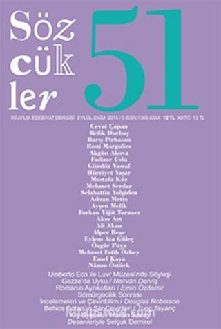 Sözcükler İki Aylık Edebiyat Dergisi Sayı:51 Eylül-Ekim 2014
