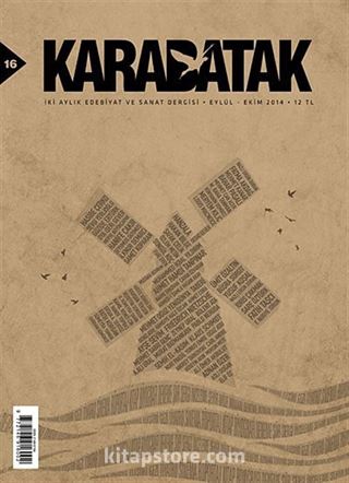 Karabatak İki Aylık Edebiyat ve Sanat Dergisi Eylül-Ekim 2014 Sayı:16