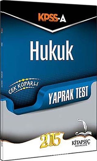 2015 KPSS-A Hukuk Çek Koparlı Yaprak Test
