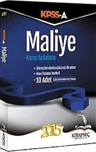 2015 KPSS A Maliye Ayrıntılı Konu Anlatımlı
