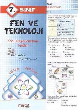 7. Sınıf Fen ve Teknoloji Konu Değerlendirme Testleri