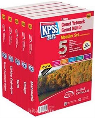 2015 KPSS Genel Yetenek Genel Kültür Modüler Set (5 Kitap) (Kod:1000)