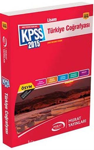 2015 KPSS Lisans Türkiye Coğrafyası