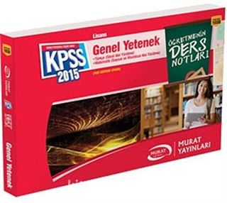 2015 KPSS Lisans Genel Yetenek Türkçe-Matematik Öğretmenin Ders Notları (Kod:1030)