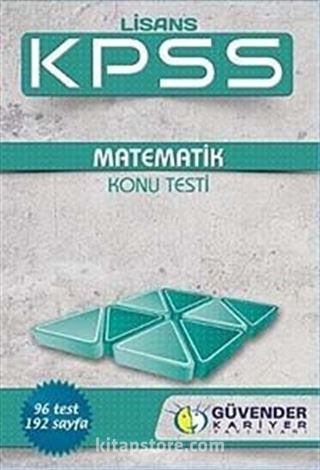 KPSS Lisans Matematik Konu Testi