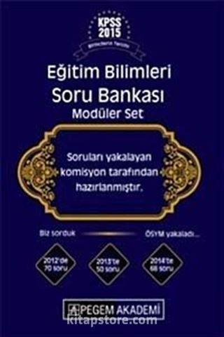 2015 KPSS Eğitim Bilimleri Soru Bankası Modüler Set