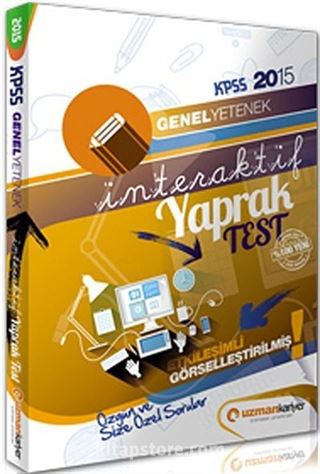 2015 KPSS Genel Yetenek İnteraktif Yaprak Testleri (Çek Kopar)
