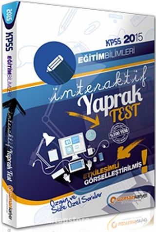 2015 KPSS Eğitim Bilimleri İnteraktif Yaprak Testleri (Çek Kopar)