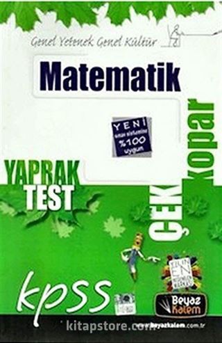 2015 KPSS Matematik Çek Kopart Yaprak Test
