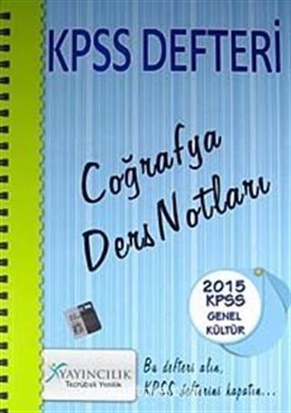 2015 KPSS Defteri Genel Kültür Coğrafya Ders Notları