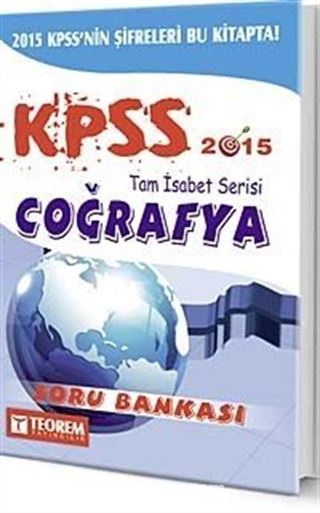 2015 KPSS Tam İsabet Serisi Coğrafya Soru Bankası