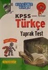 2015 KPSS Genel Yetenek Türkçe Yaprak Test