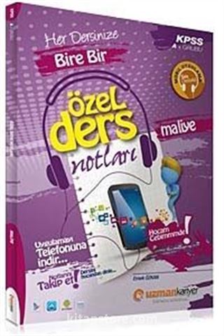 KPSS A Maliye Özel Ders Notları