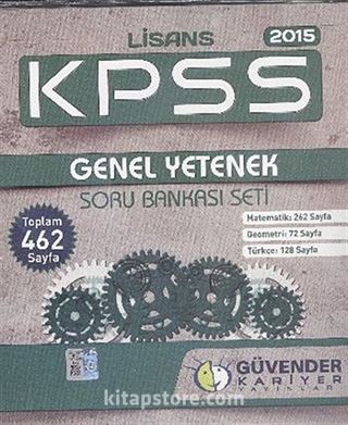 2015 KPSS Genel Yetenek Lisans Soru Bankası Seti