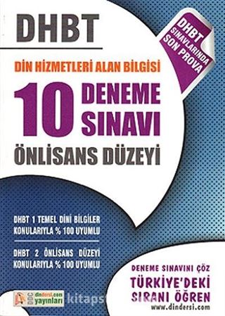 DHBT 10 Deneme Sınavı Önlisans Düzeyi