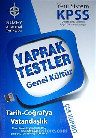 KPSS Genel Kültür Yaprak Testler Tarih-Coğrafya-Vatandaşlık