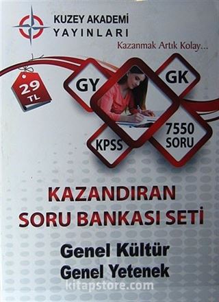 KPSS Genel Kültür Genel Yetenek Kazandıran Soru Bankası Seti (5 Kitap)