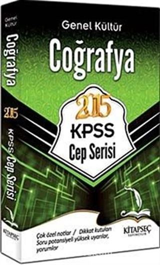 2015 KPSS Cep Serisi Genel Kültür Coğrafya