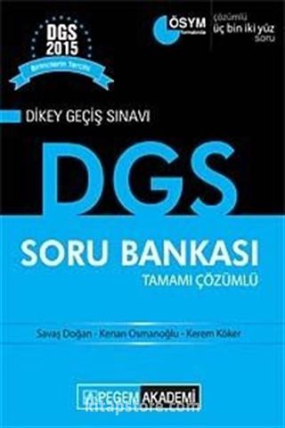 2015 DGS Tamamı Çözümlü Soru Bankası