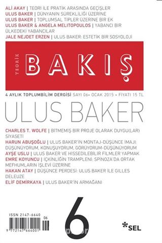 Teorik Bakış 4 Aylık Toplumbilim Dergisi Sayı:6 Ocak 2015