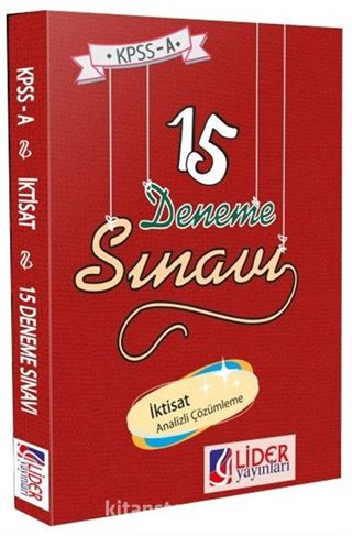 2015 KPSS İktisat 15 Deneme Sınavı (İKT-314-DNM)