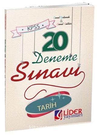 2015 KPSS Tarih 20 Deneme Sınavı (TAR-214-DNM)