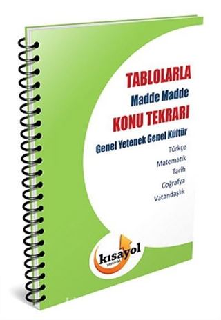 2015 KPSS Genel Yetenek Genel Kültür Tablolarla Madde Madde Konu Tekrarı