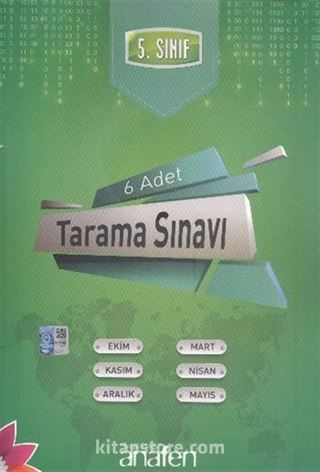 5. Sınıf 6 Adet Tarama Sınavı