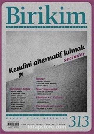 Birikim / Sayı:313 Mayıs Yıl:2015 / Aylık Sosyalist Kültür Dergisi