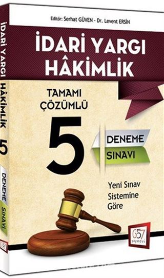 İdari Yargı Hakimlik Tamamı Çözümlü 5 Deneme Sınavı