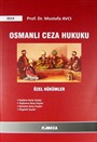Osmanlı Ceza Hukuku (Özel Hükümler)