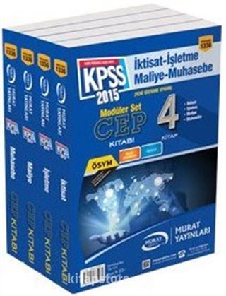 2015 KPSS Modüler Set Cep Kitabı (İktisat-İşletme-Maliye-Muhasebe) (Kod:1336)