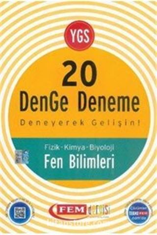 YGS 20 Denge Deneme - Fen Bilimleri (Fizik -Kimya-Biyoloji)