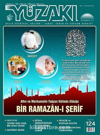 Yüzakı Aylık Edebiyat, Kültür, Sanat, Tarih ve Toplum Dergisi / Sayı:124 Haziran 2015