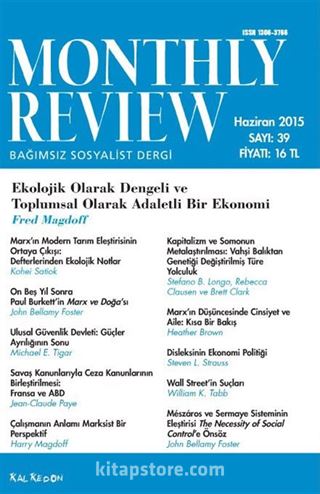 Monthly Review Türkçe 39. Sayı