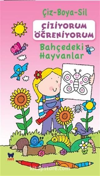 Çiziyorum Öğreniyorum - Bahçedeki Hayvanlar
