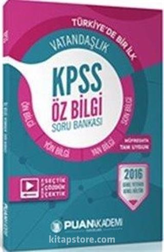 2016 KPSS Vatandaşlık Öz Bilgi Soru Bankası