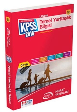 2016 KPSS Lisans Temel Yurttaşlık Bilgisi Konu Anlatımlı