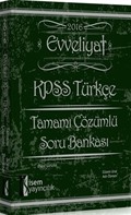 2016 KPSS Evveliyat Türkçe Tamamı Çözümlü Soru Bankası