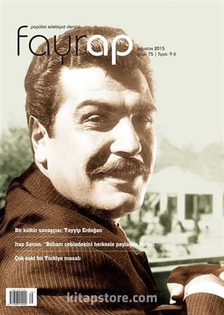 Fayrap Edebiyat Dergisi Ağustos 2015 Sayı:75