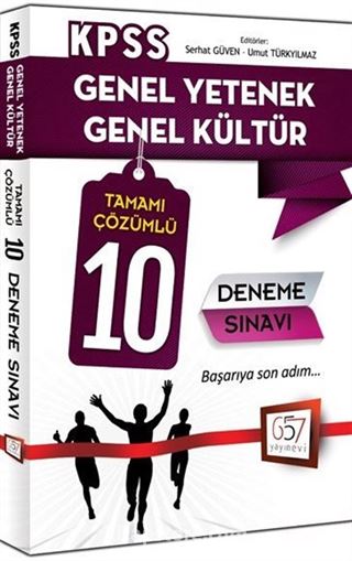 2016 KPSS Genel Yetenek Genel Kültür Tamamı Çözümlü 10 Deneme Sınavı