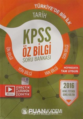 2016 KPSS Genel Yetenek Genel Kültür Tarih Öz Bilgi Soru Bankası