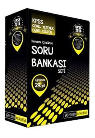 2016 KPSS Genel Yetenek Genel Kültür Tamamı Çözümlü Tamamı Çözümlü Modüler Soru Bankası Seti (Lisans)